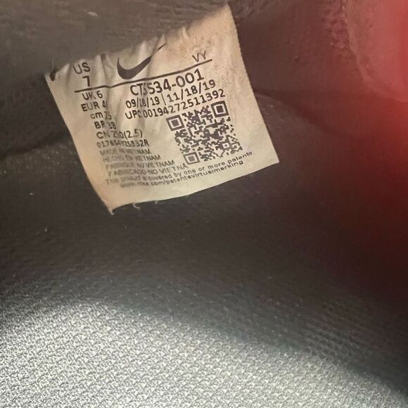 Nike Unisex Air Force 1 Low BHM 2020 Sneakers Grey Track Red CT5534 001 - Picture 8 of 8